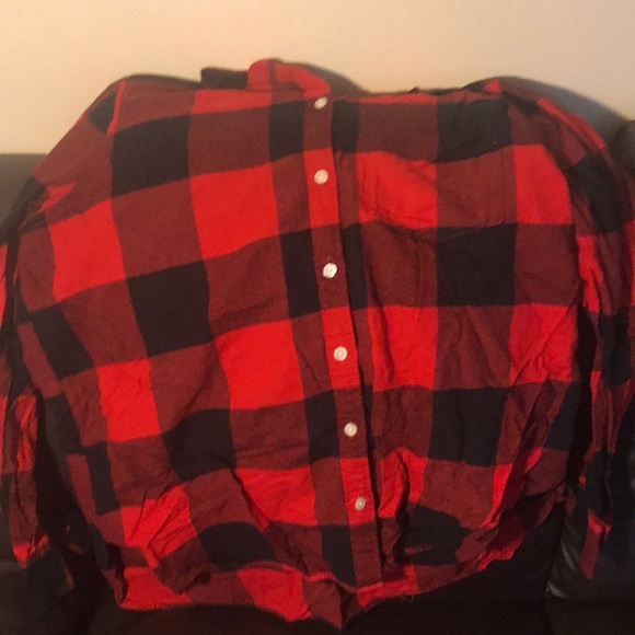 Red plaid shirt - Picture 3 of 4